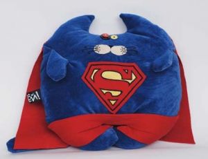 Авторская игрушка-подушка "SuperCat" 36х36 см