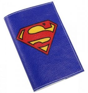 Обложка для паспорта "Супемен" (натур. кожа)