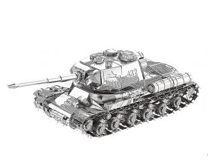 3D модель для сборки, металлический конструктор-пазл "Танк ИС-2"
