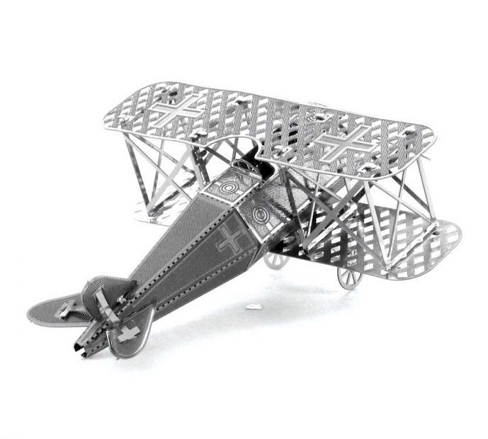 Fokker D-VII - 3D модель для сборки, металлический конструктор