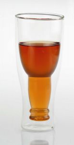 Бокал для пива "С бутылкой внутри"