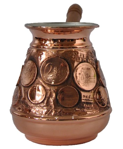 Турка медная ручной работы "Денежная"