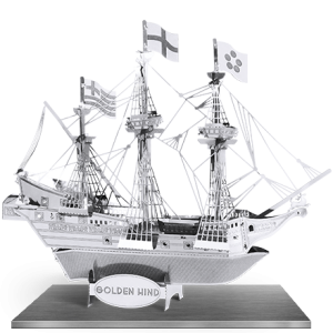 3D модель для сборки, пазл "Корабль "Золотая Лань"