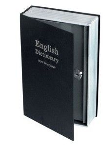 Книга-сейф "Английский словарь" (средняя). 18 см. синий, бордовый