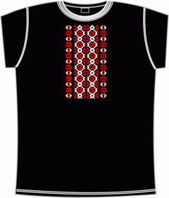 Футболка "Вишиванка" (черная)