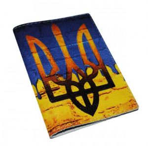 Обложка для паспорта "Тризуб" (натур. кожа)