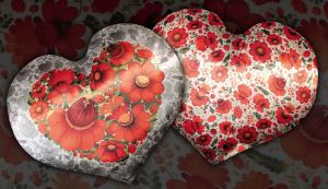 Подушка - сердце "Петриковка"