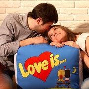 Подушка "Love is" XXL