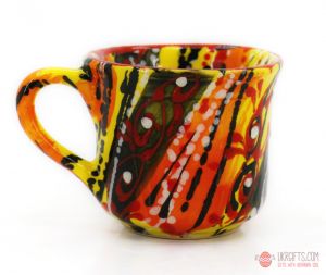 Чашка для кофе керамическая 0.1 л. Серия   "Абстракция" (09)