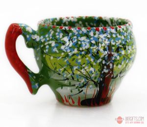 Чашка-глечик керамическая  "Времена года" весна (01) 0.2 л.