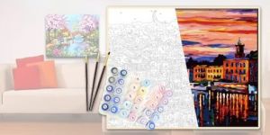 Набор для рисования "Пейзаж" (картина по номерам) (КН2203)