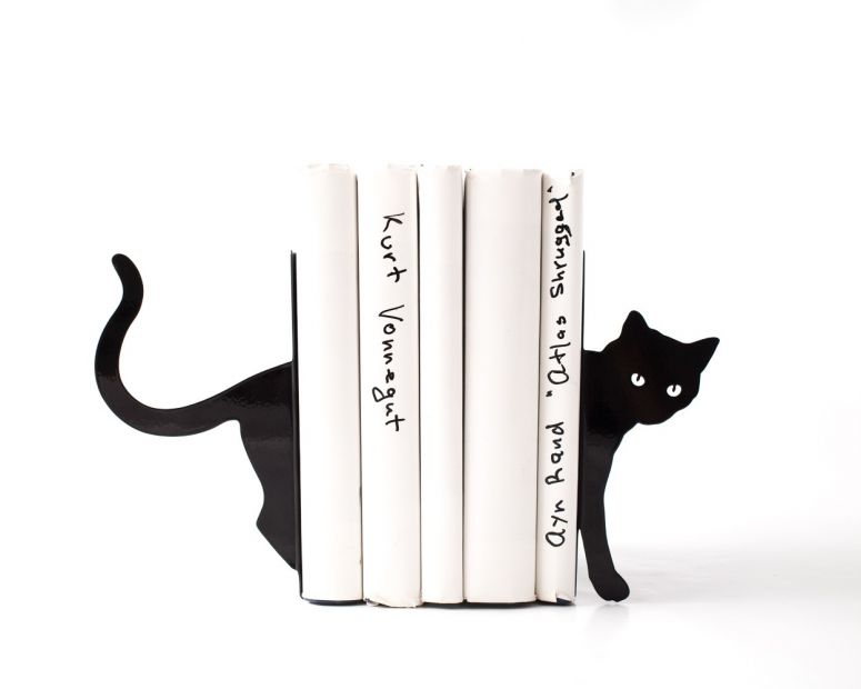 Упор для книг "Затаившаяся кошка"