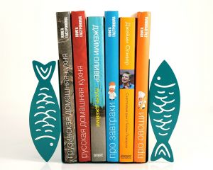 Упор для книг "Бирюзовые Рыбы"