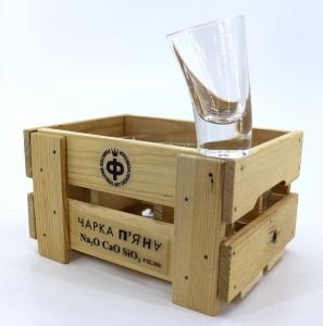 Пьяные стопки коктейльные "Нескучные" набор 6 шт в ящичке