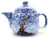 Чайник керамический "Зима" (ручная работа)