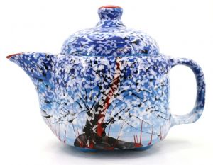 Чайник керамический "Зима" (ручная работа)
