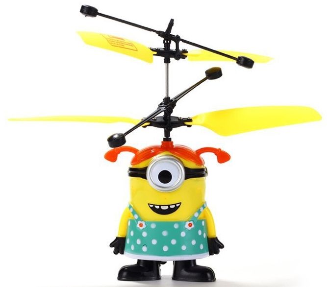 Летающая игрушка Миньон девочка