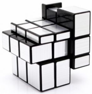 Зеркальный кубик Рубикат "Серебро"