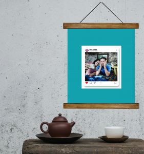 Персональный постер с вашим фото "Мой блог" + рамка