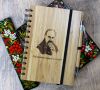 Деревянный эко-набор блокнот с ручкой "Шевченко. Спілкуємося українською"