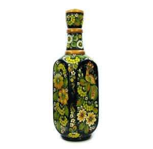 Графин-бутылка "Виноградная". Петриковская роспись. Ручная работа