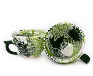 Чашка керамическая 0.5л. (66) (ручная работа)