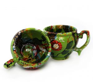 Чашка-глечик керамическая "Чернобривцы"(02)  0.2 л.