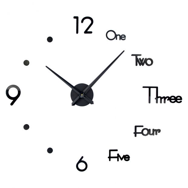 Настенные часы самоклеющиеся "Лондон" 60 - 90 см 