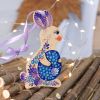 Пасхальный украинский сувенир "Кролик" сиреневый