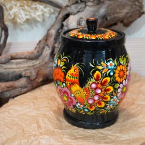 Декоративный бочонок с Петриковской росписью "Осеннее настроение"