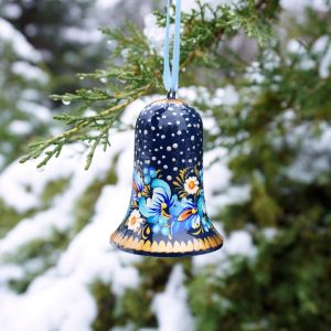 Колокольчик с Петриковской росписью "Ночное небо"