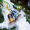 Набор елочных игрушек с Петриковской росписью "Рождественские колокольчики"