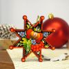 Елочная игрушка с Петриковской росписью "Рождественская звезда"