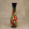 Ваза ручной работы "Калина на черном". Петриковская роспись.