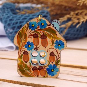 Домик-декор с Петриковской росписью "Рідна хатинка" (01) 