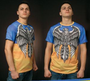 Футболка с украинской символикой "Украина-орел"