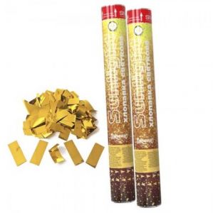 Хлопушка с золотой фольгой 40 см "Sunlight"