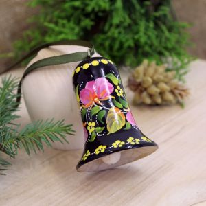 Колокольчик с Петриковской росписью (09)