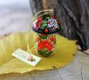 Елочная игрушка с петриковской росписью "Грибочек", в травке