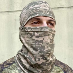 Прикольная "Балаклава трикотажная" пиксель