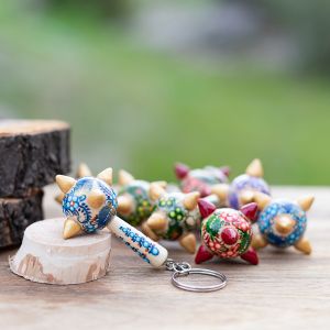 Брелок с Петриковской росписью "Булава"