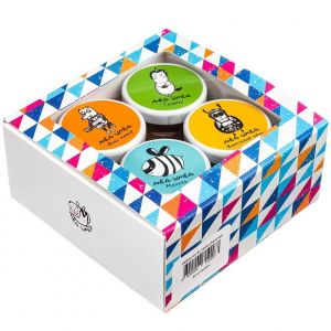 Подарочный набор меда с разными вкусными добавками (4 х 50 г) 