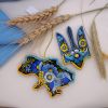 Патриотический набор подвесок "Слава Украине". Петриковские сувениры ручной работы