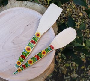 Подарочный  набор лопаток с Петриковской росписью "Яркая осень"