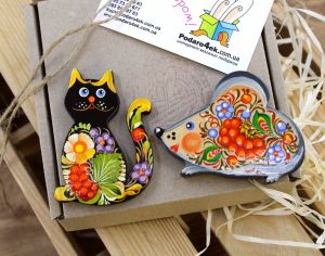 Романтический набор магнитов "Кошки-мышки"