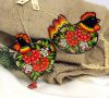 Подарочный набор декора с Петриковской росписью "Курочка и Петушок"
