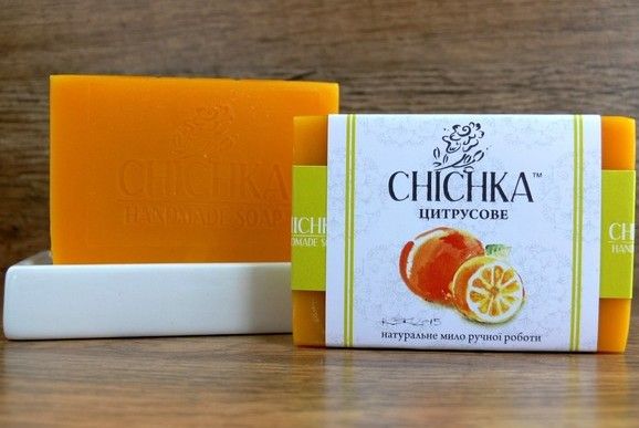Натуральное мыло «CHICHKA» (цитрусовое)