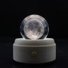 3D Светильник-ночник Led кристаллический шар Луна, 7 цветов