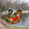 Украинский декор-сувенир Лебедь с Петриковской росписью