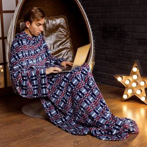 Плед с рукавами "Лаунж велюр", супер мягкий и плотный